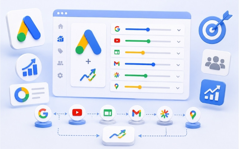Керування пріоритетами каналів у Performance Max Google Ads