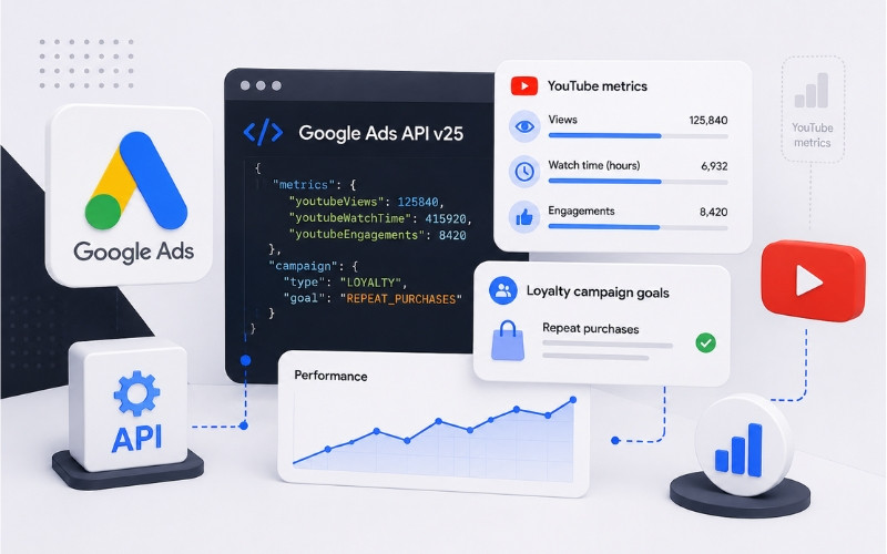 Google Ads API v25 нові функції YouTube Shorts метрики ціль лояльності 2026