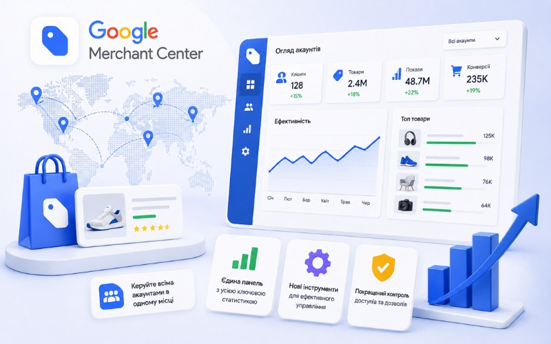 Merchant Center for Agencies 2025 — глобальний запуск інструментів управління клієнтами Google Shopping для агентств